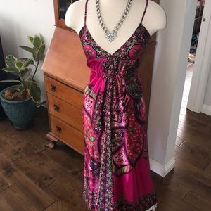 Beautiful satin strapped dress